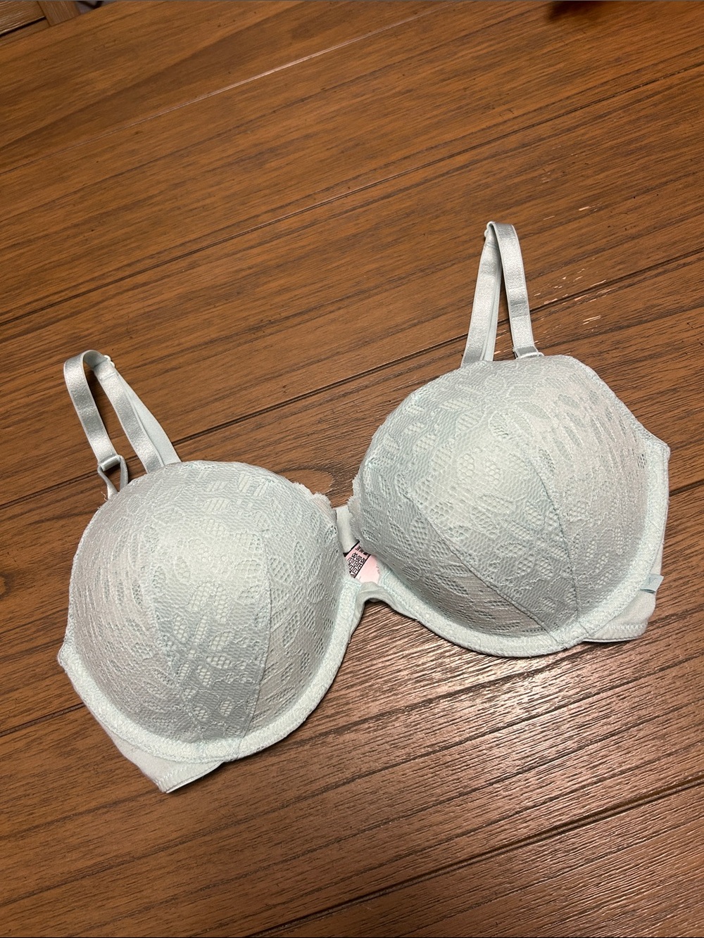 Baby blue Lace push up bra